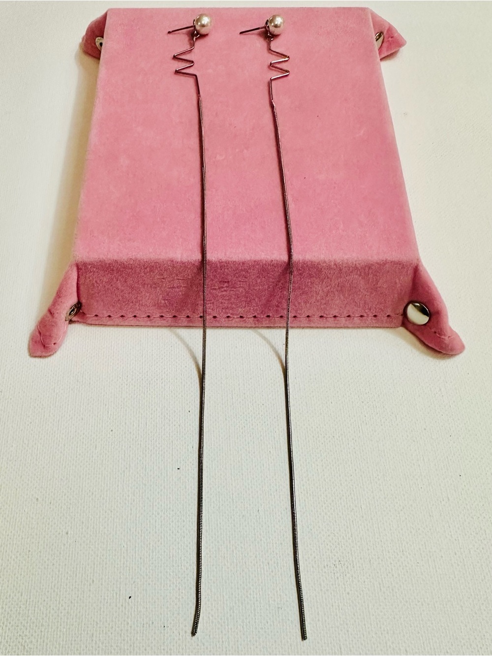 Dainty Pearl Threader Earrings